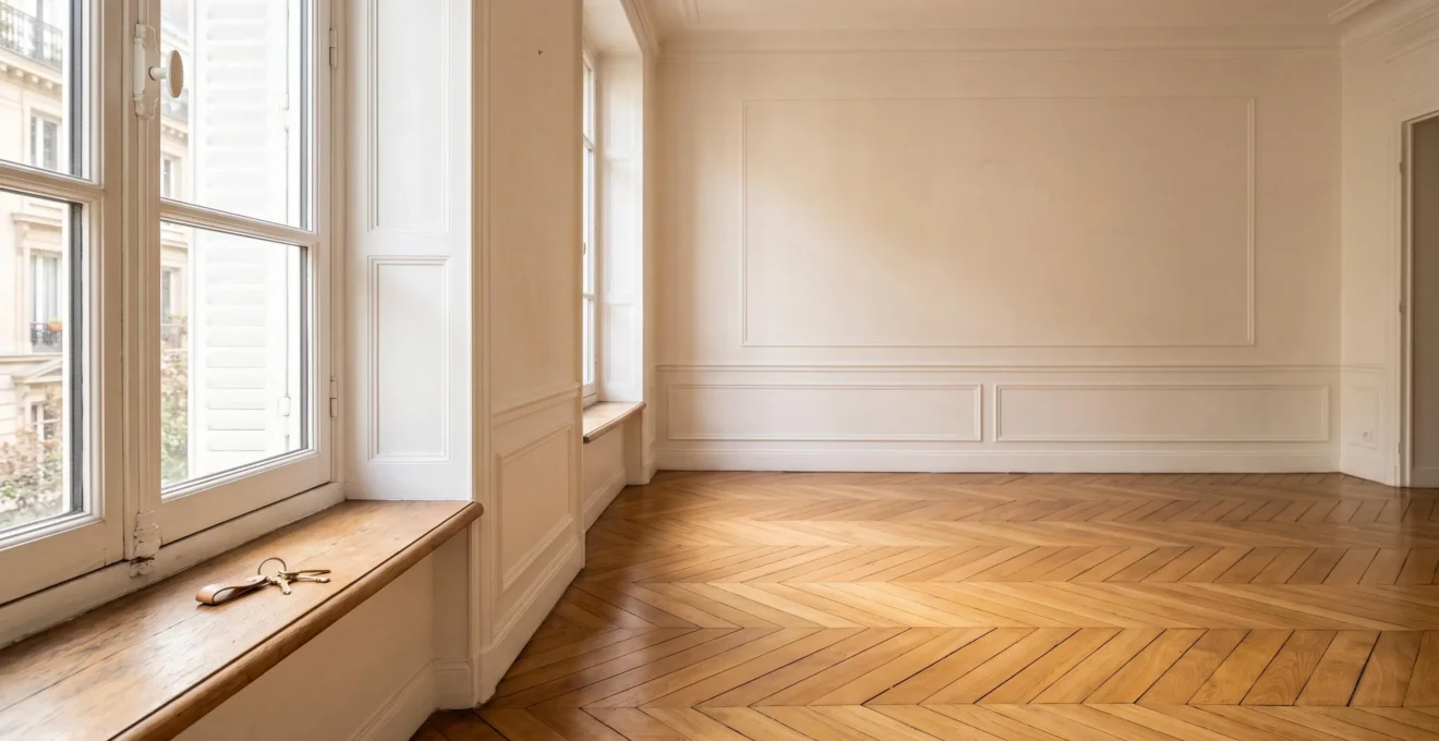 Appartement lumineux et vide prêt à être loué, symbolisant une location réussie sans période de vacance